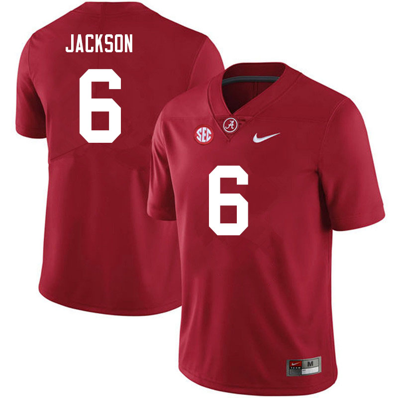 Alabama Crimson Tide Men's Khyree Jackson #6 Crimson NCAA Nike Authentic Stitched 2021 College Football Jersey SL16X10OM